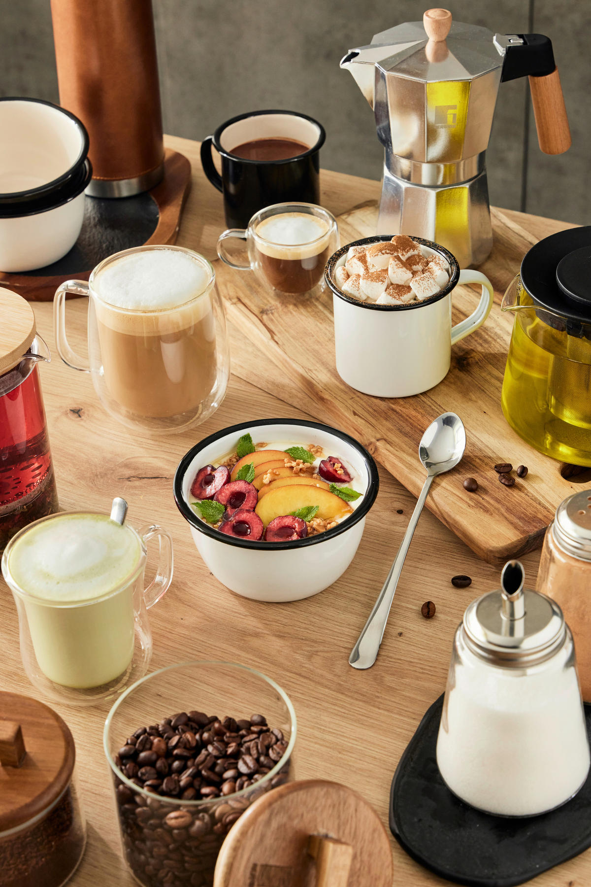 BERGNER Trinkgläserset COFFEE & TEA LOVERS transparent COFFEE & TEA LOVERS - transparent (18,00/11,50/10,50cm) - BERGNER