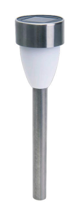 LED-Solarleuchte 6er-Set NV4135006 Edelstahloptik Edelstahl Kunststoff B/H/T: ca. 6x37x6 cm LED-Solarleuchte 6er-Set - Edelstahloptik (6,00/37,00/6,00cm) - Näve Leuchten