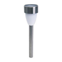 LED-Solarleuchte 6er-Set NV4135006 Edelstahloptik Edelstahl Kunststoff B/H/T: ca. 6x37x6 cm LED-Solarleuchte 6er-Set - Edelstahloptik (6,00/37,00/6,00cm) - Näve Leuchten