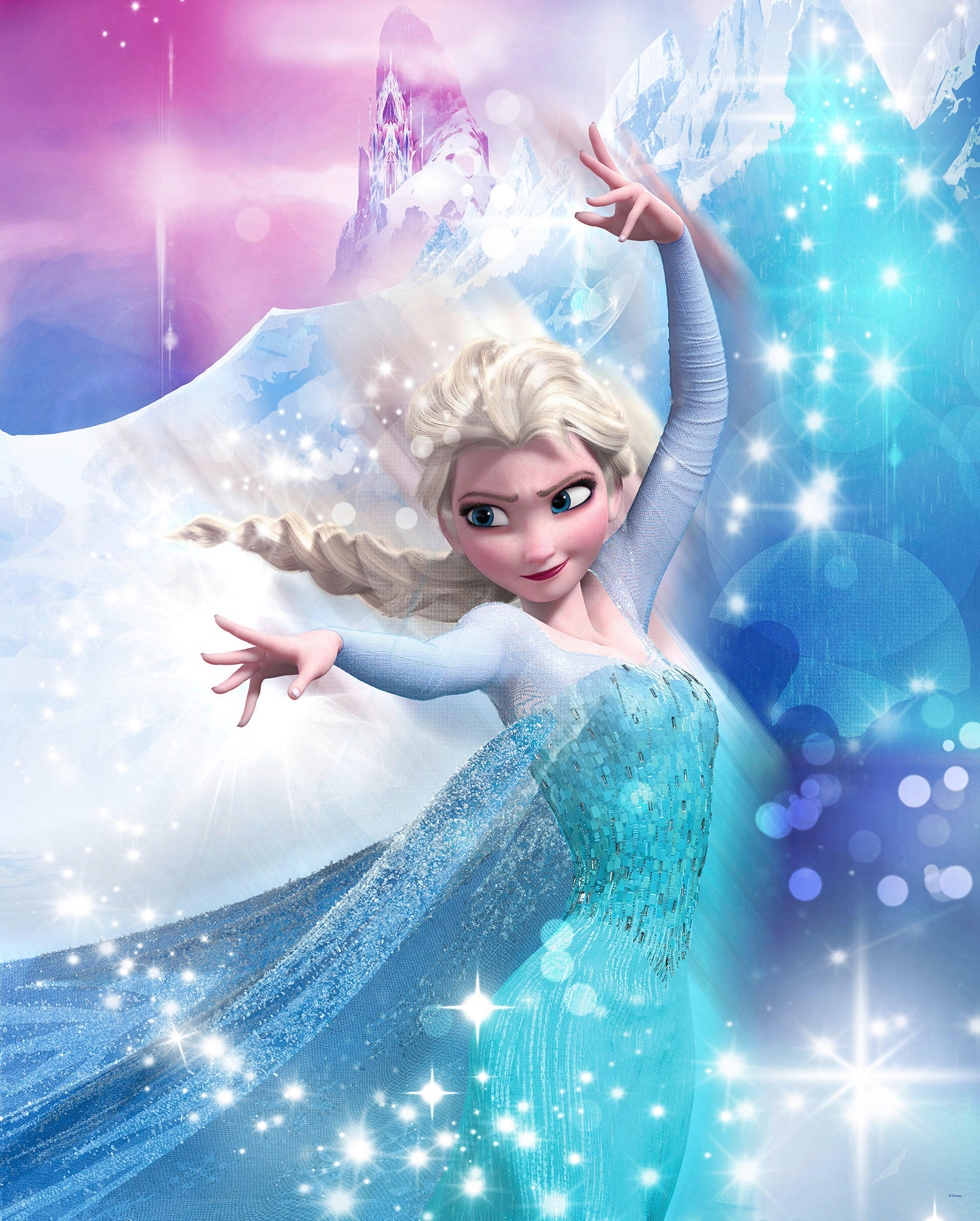 Komar Poster Frozen 2 Elsa Action Disney B/L: ca. 40x50 cm Frozen 2 Elsa Action - (40,00/50,00cm) - Komar