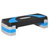 HOMCOM Steppbrett schwarz Kunststoff B/H/L: ca. 31x20x80 cm Steppbrett - hellblau/schwarz (80,00/31,00/20,00cm) - HOMCOM