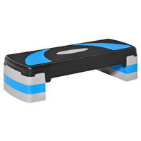 HOMCOM Steppbrett schwarz Kunststoff B/H/L: ca. 31x20x80 cm Steppbrett - hellblau/schwarz (80,00/31,00/20,00cm) - HOMCOM