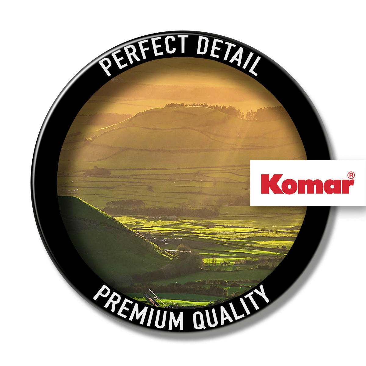 Komar Fototapete Crater Land B/L: ca. 300x200 cm Crater Land - (300,00/200,00cm) - Komar