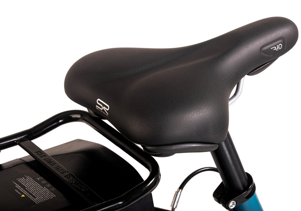 Hollandia City E-Bike Optima Basic KS188E 28 Zoll Rahmenhöhe 44 cm 7 Gänge türkis türkis ca. 250 W ca. 36 V ca. 28 Zoll Optima Basic - türkis - Hollandia