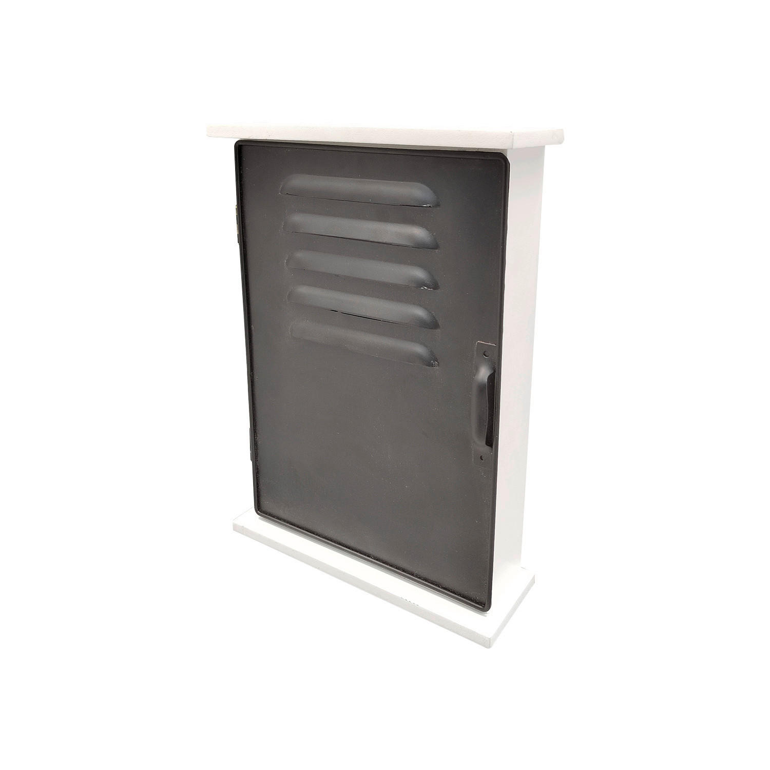 Schlüsselkasten Finn altweiß schwarz B/H/T: ca. 20x28x6 cm Finn - schwarz/altweiß (20,00/28,00/6,00cm)