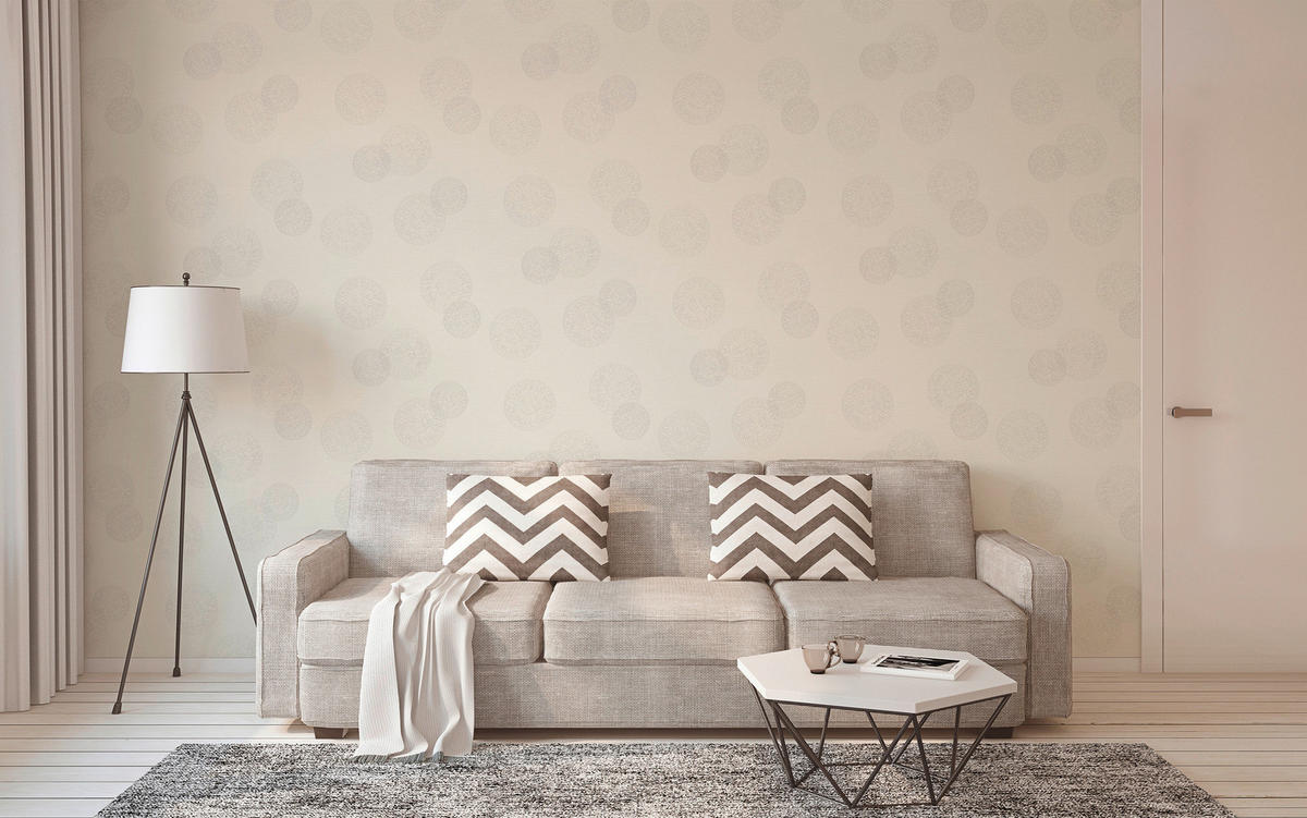 A.S.Creation Vliestapete Black & White Kreise grau B/L: ca. 53x1005 cm Black & White - grau (53,00/1005,00cm) - A.S.Creation