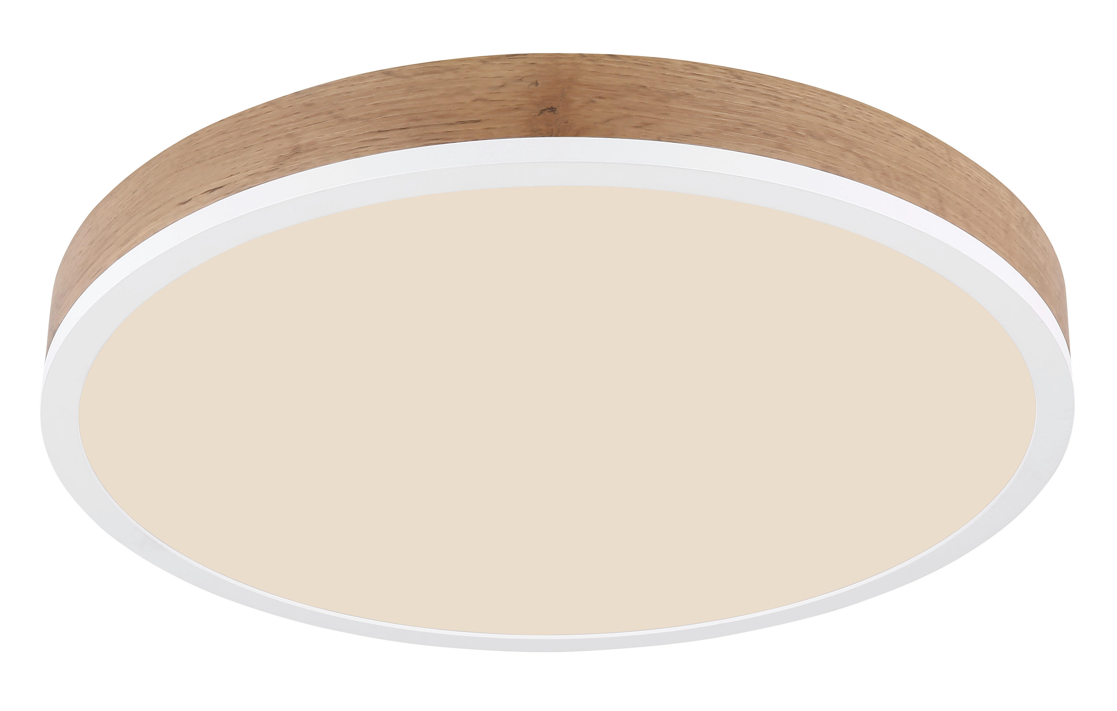 GLOBO LED-Deckenleuchte Opal weiß Kunststoff Metall H/D: ca. 8,5x45 cm DORO - weiß/Opal (45,00/8,50cm) - GLOBO