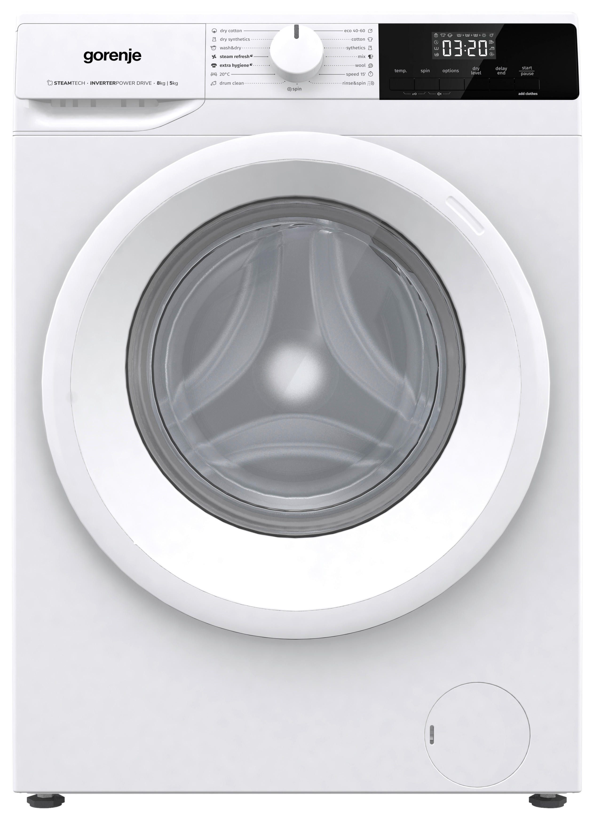 Gorenje Waschtrockner W3D2A854ADPS/DE weiß B/H/T: ca. 60x85x54 cm ca. 8 kg Waschtrockner W3D2A854ADPS/DE - weiß (60,00/85,00/54,00cm) - Gorenje