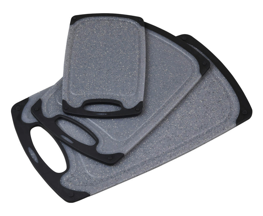 Kesper Schneidbrett Schneidebrett_3erSet - grau (41,00/24,50/2,70cm) - Kesper