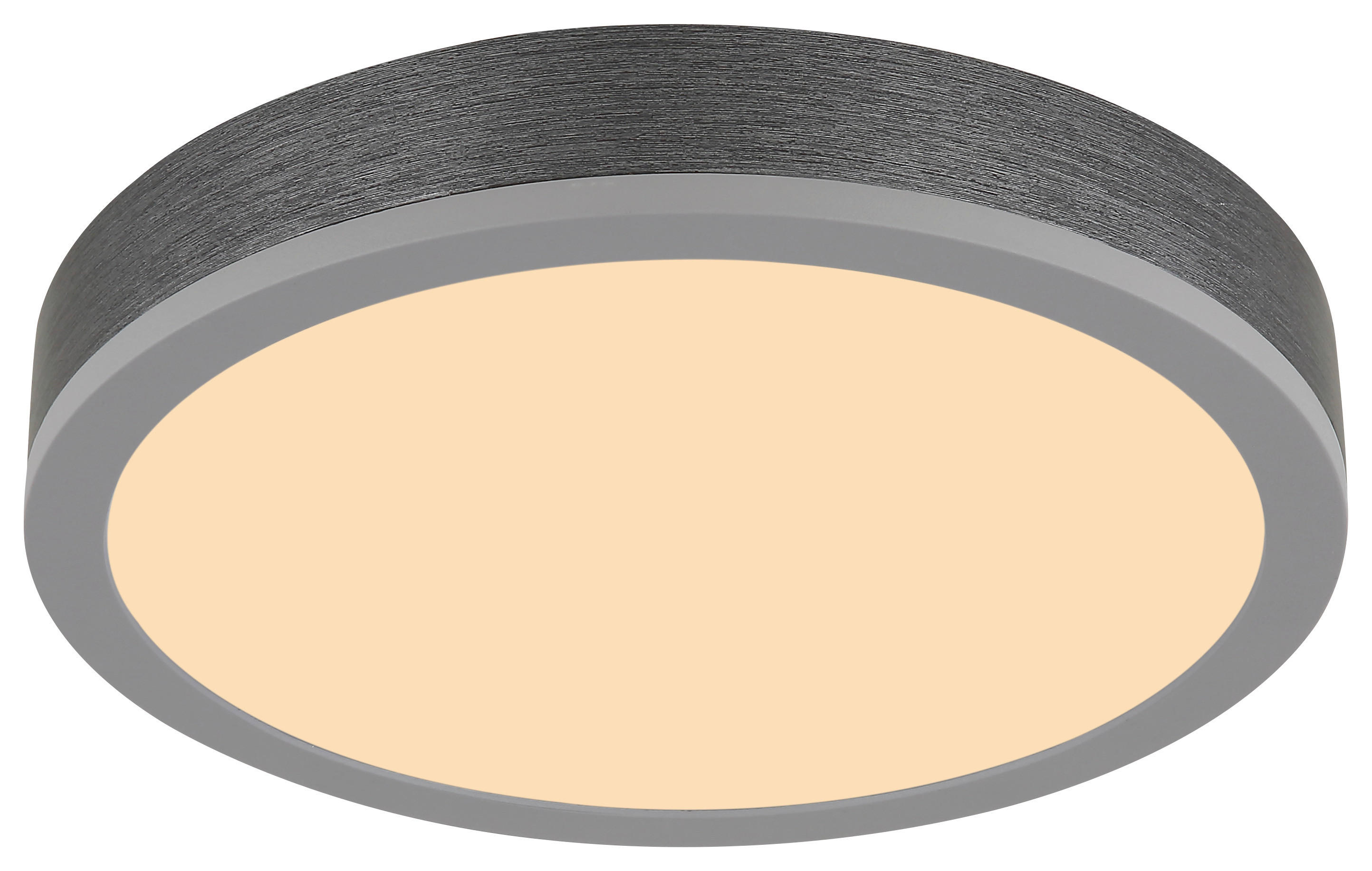GLOBO LED-Deckenleuchte DORO 416080AD1R silber Opal MDF Aluminium H/D: ca. 8,5x30 cm 1 Brennstellen DORO - Opal/silber (30,00/8,50cm) - GLOBO
