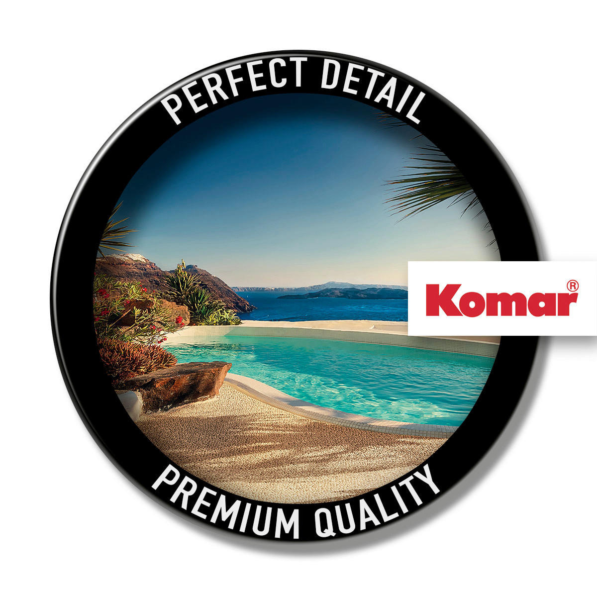 Komar Fototapete Santorini B/L: ca. 200x250 cm Santorini - (200,00/250,00cm) - Komar