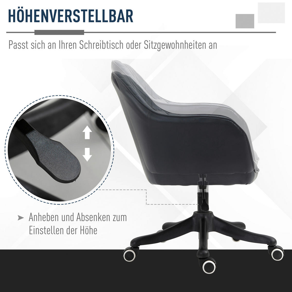 Vinsetto Massagestuhl MH921-298V01 grau Kunstleder Massagestuhl MH921-298V01 - grau - Vinsetto