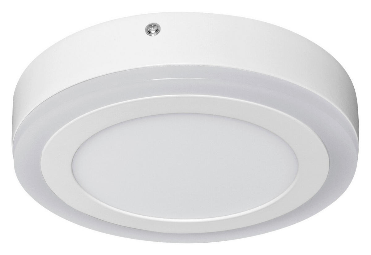 LEDVANCE LED-Wand-/Deckenleuchte 260511 weiß Aluminium Kunststoff H/D: ca. 3,8x19,8 cm Click White Round - weiß (19,80/3,80cm) - LEDVANCE