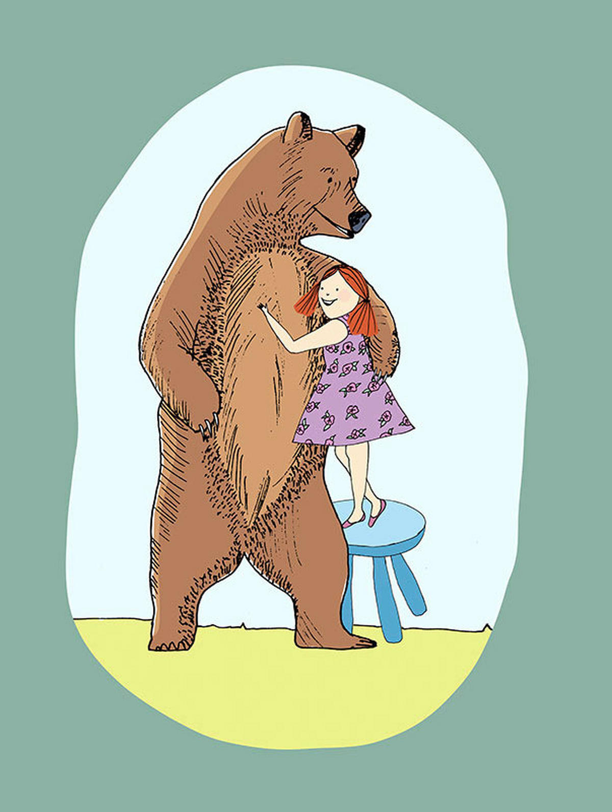 Komar Poster Lili and Bear Lili and Bear - (30,00/40,00cm) - Komar