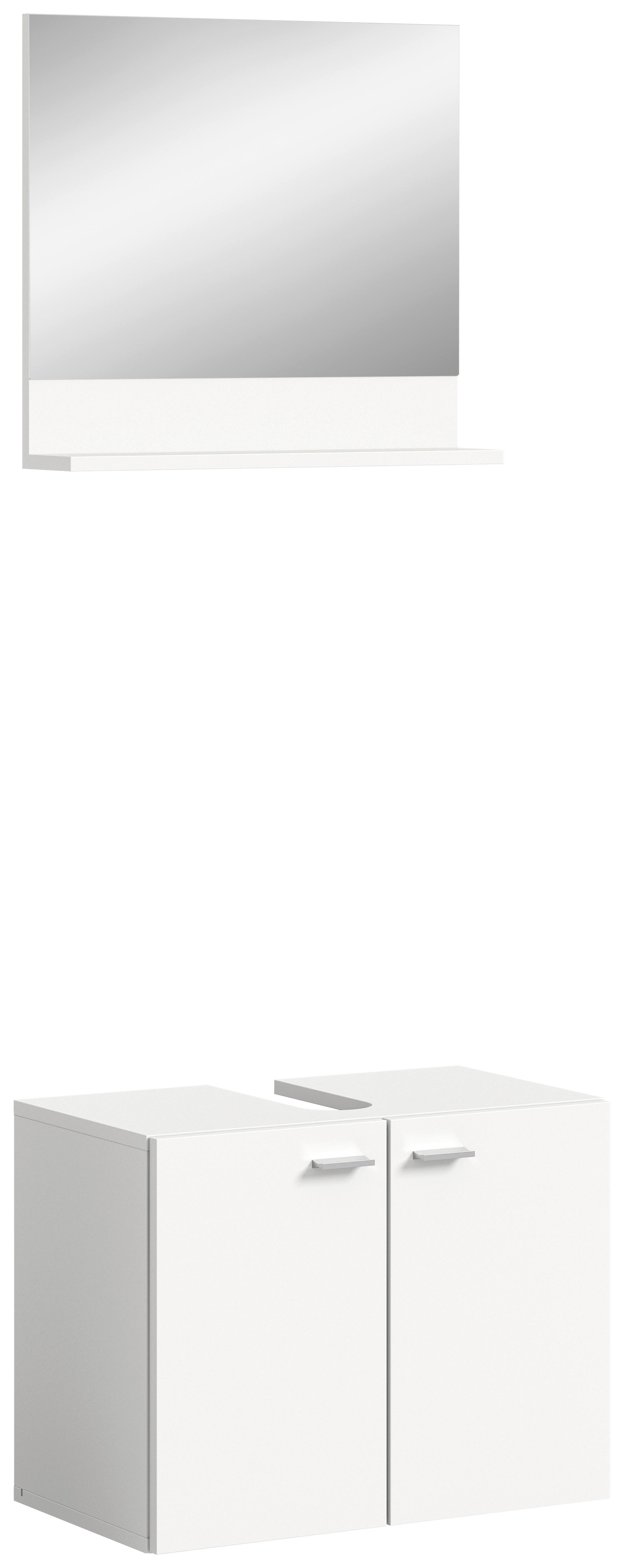Badezimmer-Set BOSTON weiß B/H/T: ca. 57x186x33 cm BOSTON - weiß (57,00/186,00/33,00cm) - xonox.home
