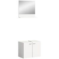 Badezimmer-Set BOSTON weiß B/H/T: ca. 57x186x33 cm BOSTON - weiß (57,00/186,00/33,00cm) - xonox.home