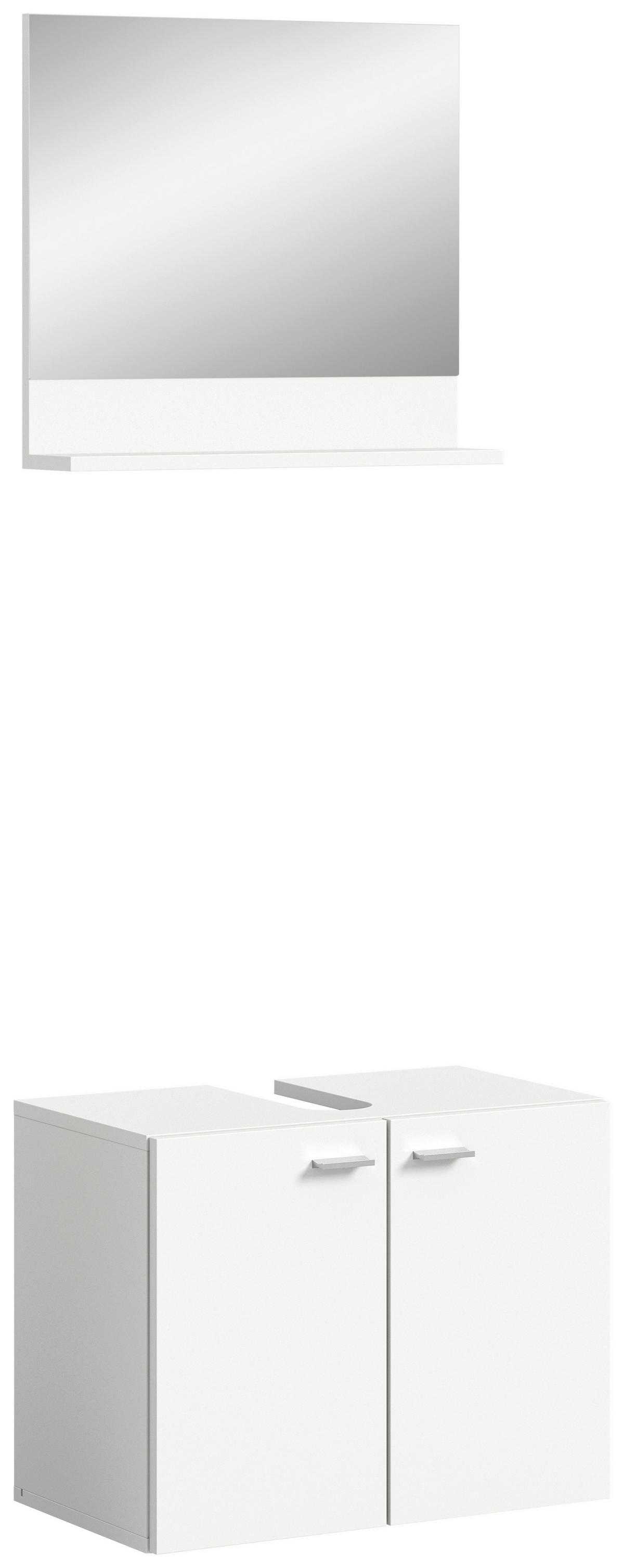 Badezimmer-Set BOSTON weiß B/H/T: ca. 57x186x33 cm BOSTON - weiß (57,00/186,00/33,00cm) - xonox.home