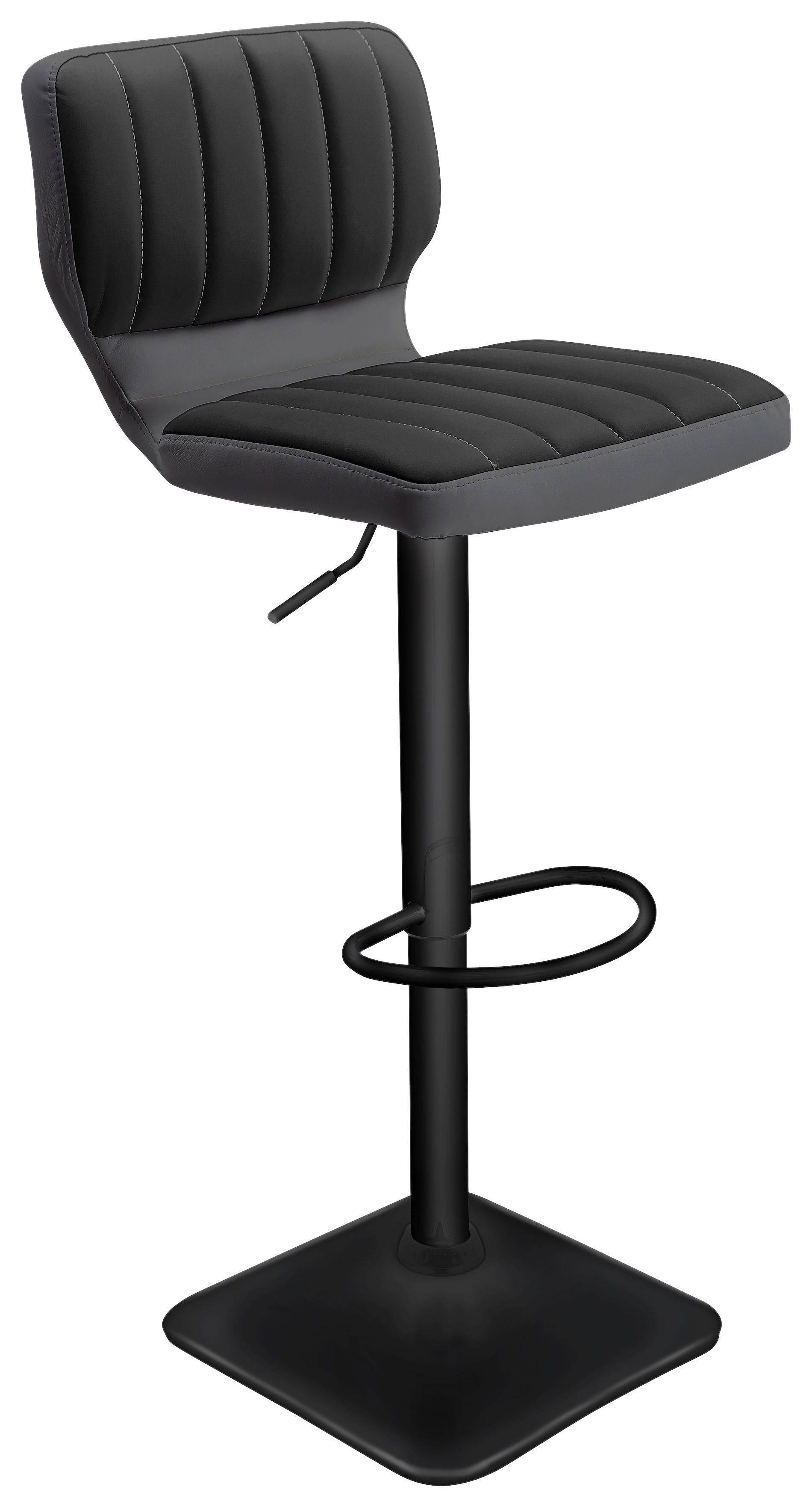 Barhocker FM anthrazit Kunstleder FM - schwarz/anthrazit