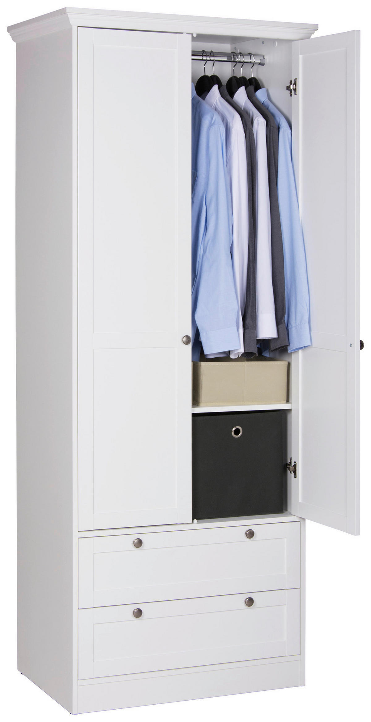 Kleiderschrank Landwood weiß B/H/T: ca. 80x200x51 cm Landwood - weiß (80,00/200,00/51,00cm)