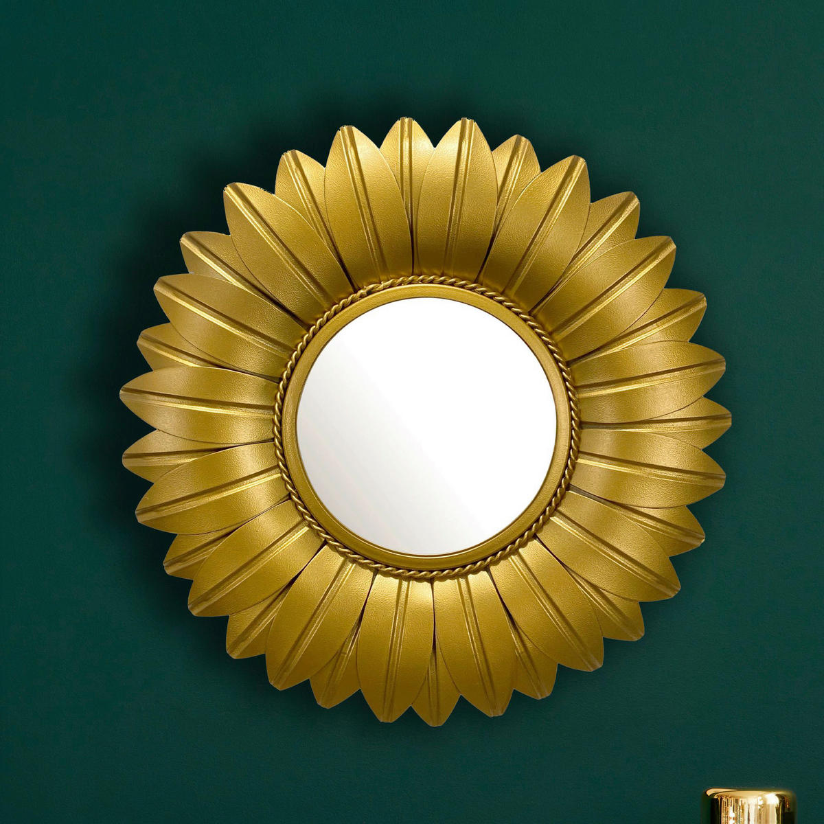 Wandspiegel gold Metall T/D: ca. 4x60 cm Wandspiegel - gold (60,00cm) - Wohnling