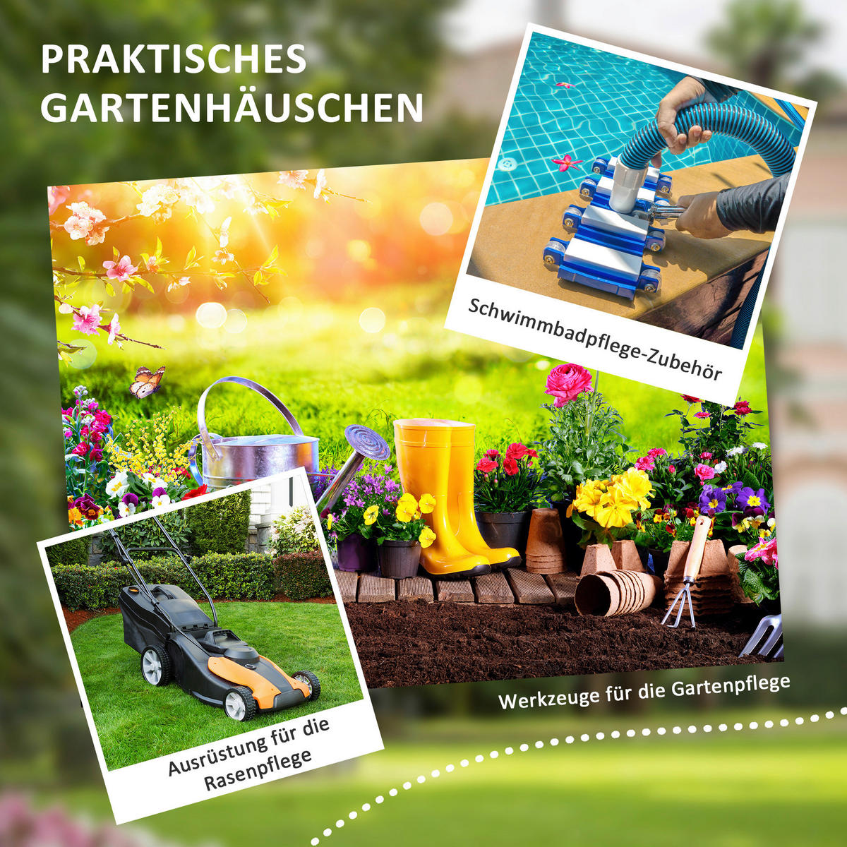 Outsunny Gartenhaus dunkelgrau Polypropylen B/H/L: ca. 172x259x222 cm Gartenschuppen - dunkelgrau (222,00/172,00/259,00cm) - Outsunny