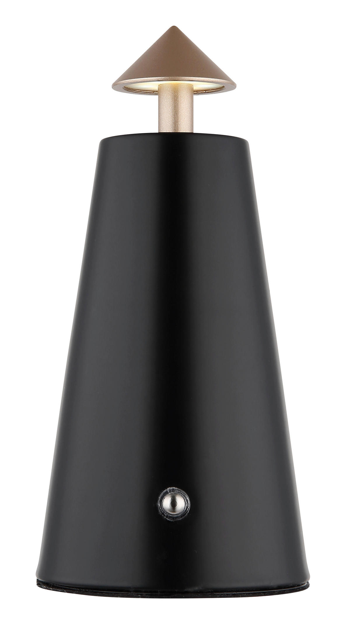 GLOBO LED-Tischleuchte mattschwarz schwarz Cappuccino Metall Kunststoff Stein H/D: ca. 19x9 cm 1 Brennstellen LIVA - schwarz/mattschwarz (9,00/19,00cm) - GLOBO