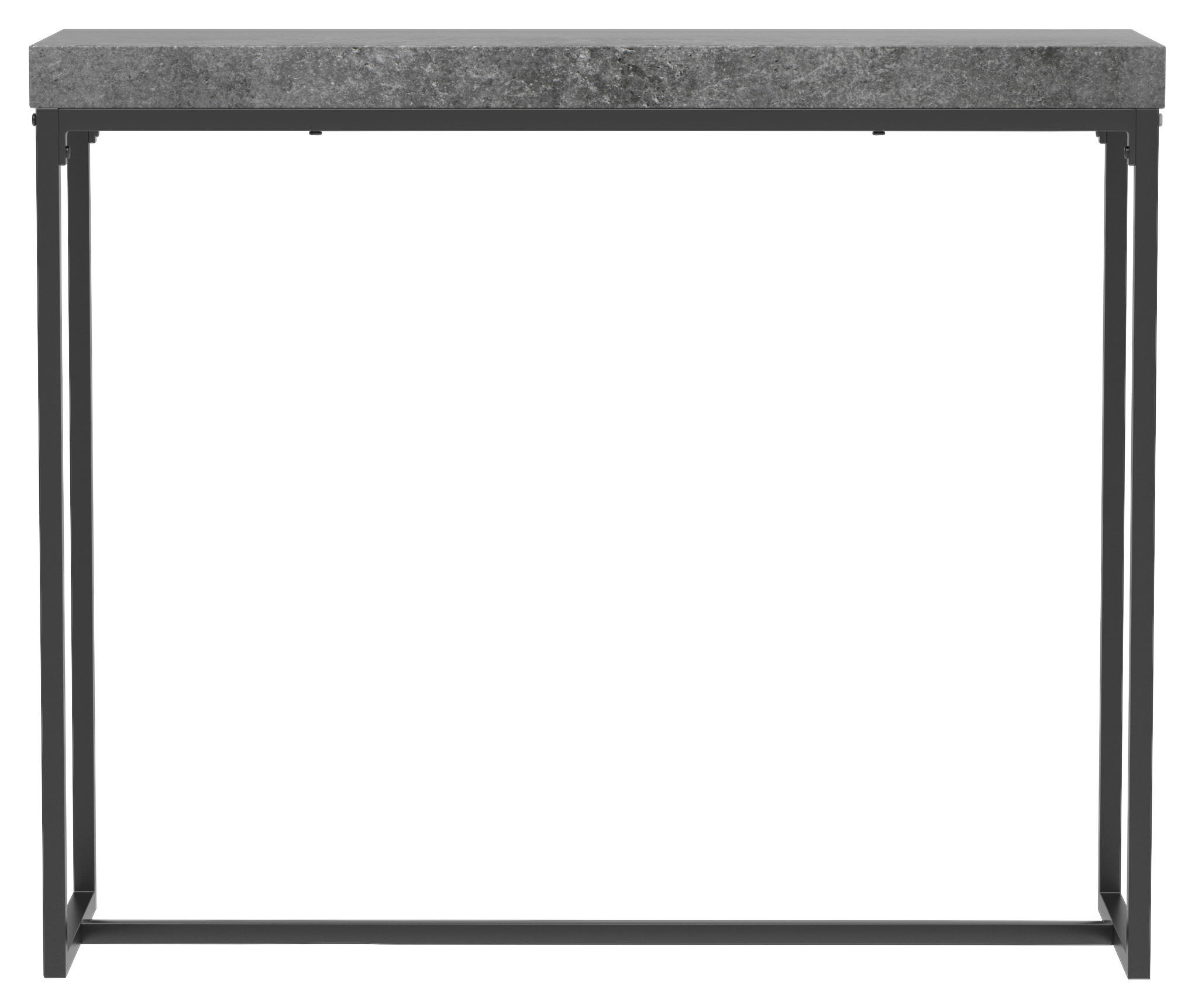Konsole Birte dunkelgrau Beton Optik schwarz B/H/T: ca. 90x75x30 cm Birte - schwarz/dunkelgrau (90,00/75,00/30,00cm)