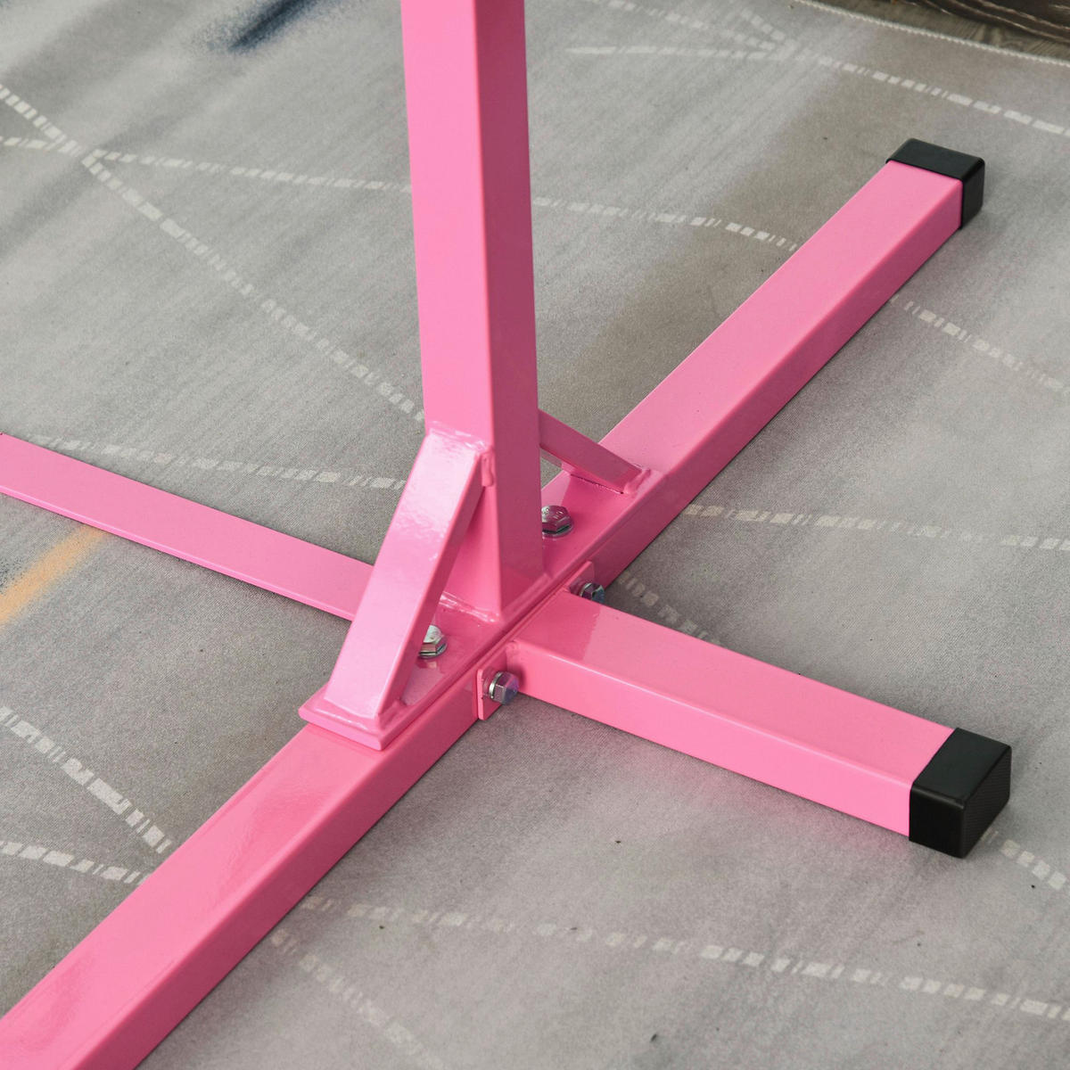 HOMCOM Kinder-Gymnastikstange B/H/L: ca. 121x150x194 cm Kinder-Gymnastikstange - rosa (194,00/121,00/150,00cm) - HOMCOM