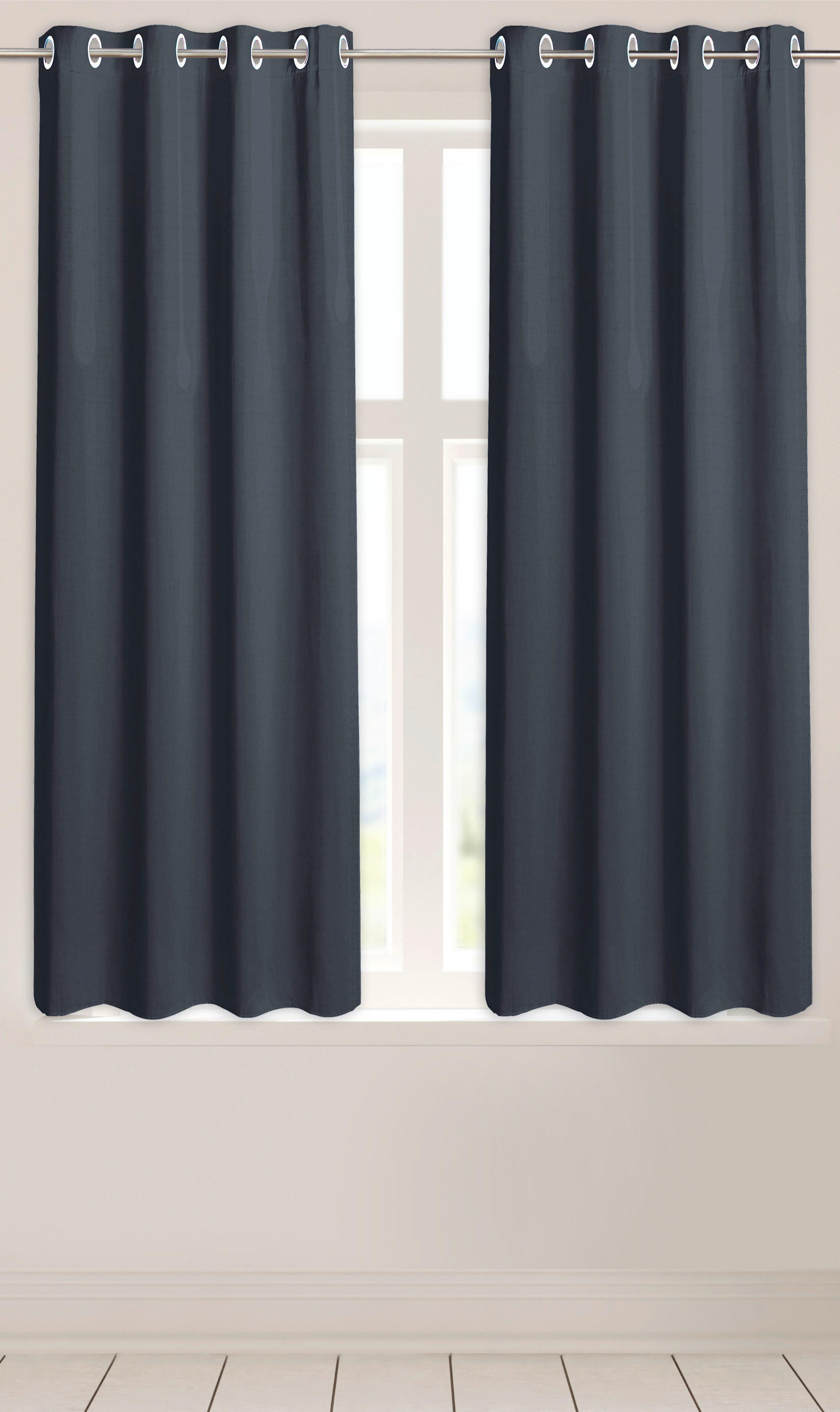 Verdunklungsvorhang New Darkness dunkelblau B/L: ca. 135x175 cm New Darkness - dunkelblau (135,00/175,00cm)