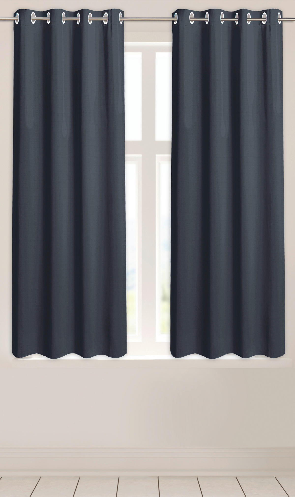 Verdunklungsvorhang New Darkness dunkelblau B/L: ca. 135x175 cm New Darkness - dunkelblau (135,00/175,00cm)