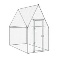 vidaXL Hühnerkäfig Hühnerkäfig - silber (200,00cm) - vidaXL