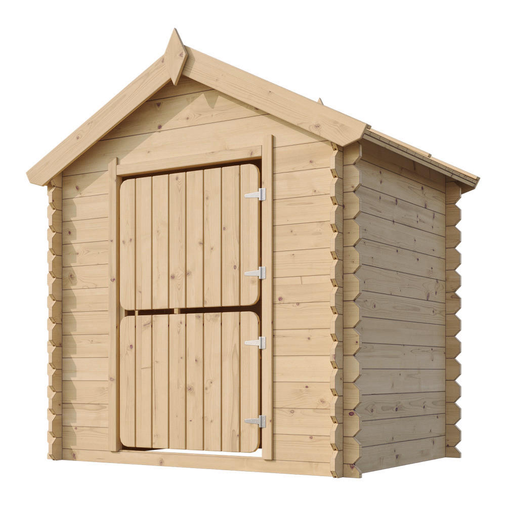 Timbela Kinderspielhaus M516 natur B/H/L: ca. 146x143x112 cm M516 - natur (112,00/146,00/143,00cm) - Timbela