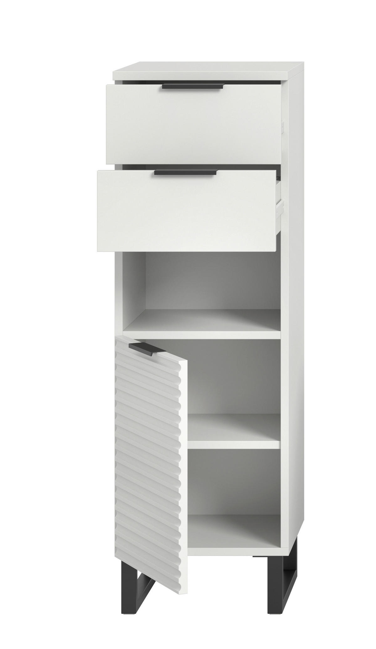 Schrank Riff weiß B/H/T: ca. 35x110x34 cm Riff - weiß (35,00/110,00/34,00cm) - xonox.home
