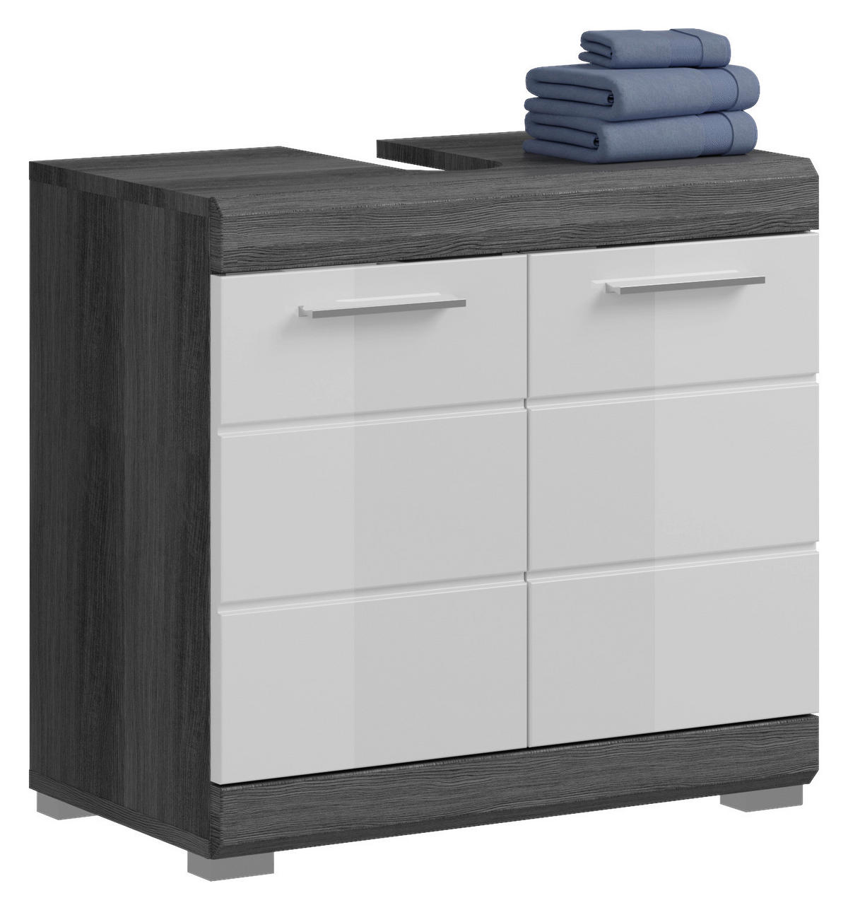 Waschbeckenunterschrank Scout B/H/T: ca. 60x56x34 cm Scout - Eiche/weiß (60,00/56,00/34,00cm) - xonox.home