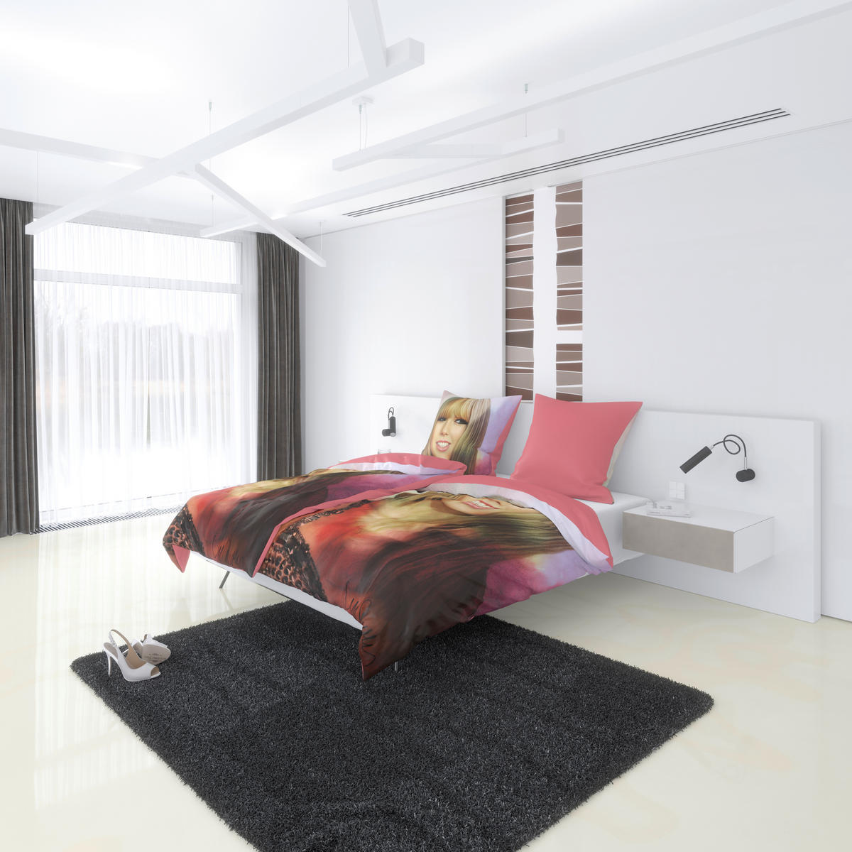 Microfaser Bettwäsche Satin Bettwäsche_Microfaser Taylor Swift2 - multicolor (135,00/200,00cm)