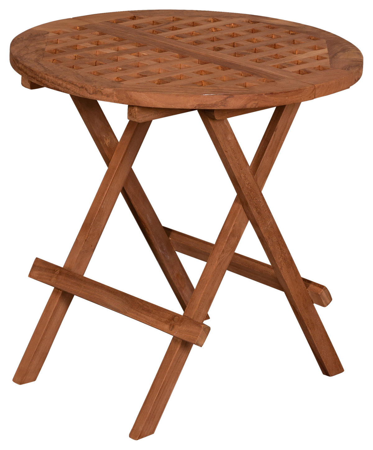 deVries Beistelltisch Woodie natur Teakholz H/D: ca. 50x50 cm Woodie - natur (50,00/50,00cm) - deVries