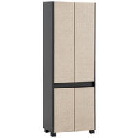 Hochschrank Sander anthrazit Eiche Nachbildung B/H/T: ca. 56,9x164,5x33 cm Sander - Eiche/anthrazit (56,90/164,50/33,00cm) - Möbelpartner