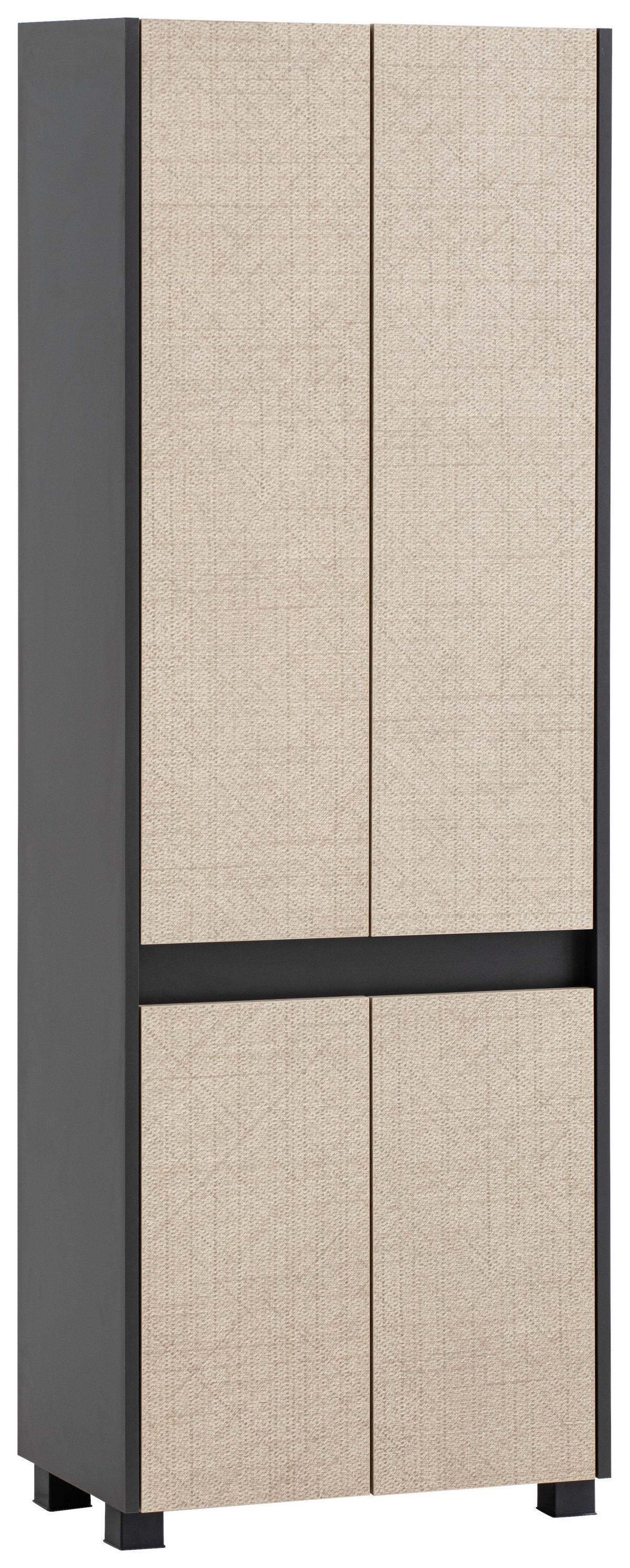 Hochschrank Sander anthrazit Eiche Nachbildung B/H/T: ca. 56,9x164,5x33 cm Sander - Eiche/anthrazit (56,90/164,50/33,00cm) - Möbelpartner