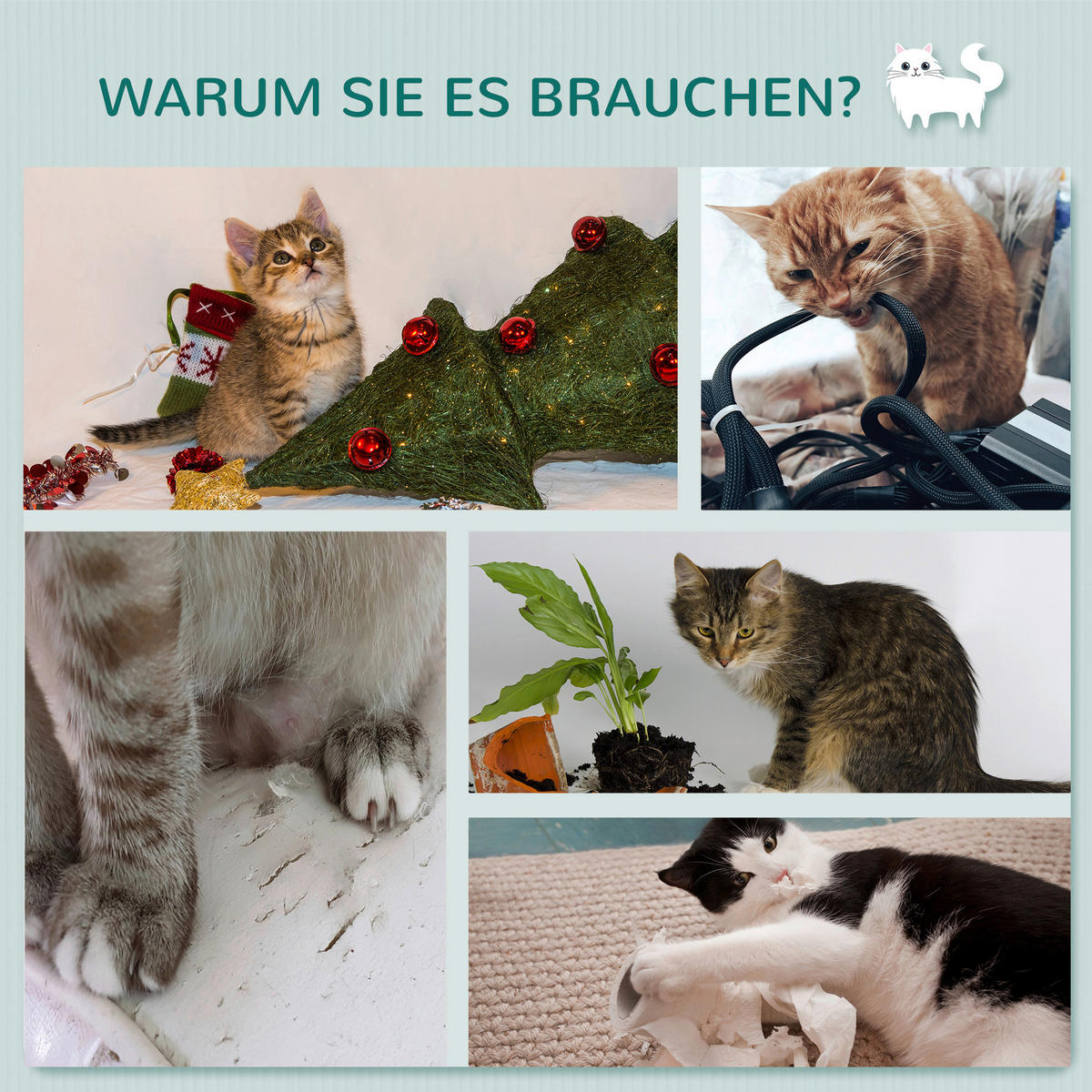 PawHut Katzen-Zubehör braun Edelstahl B/H/L: ca. 20x96x25,5 cm Katzenregal - braun (25,50/20,00/96,00cm) - PawHut
