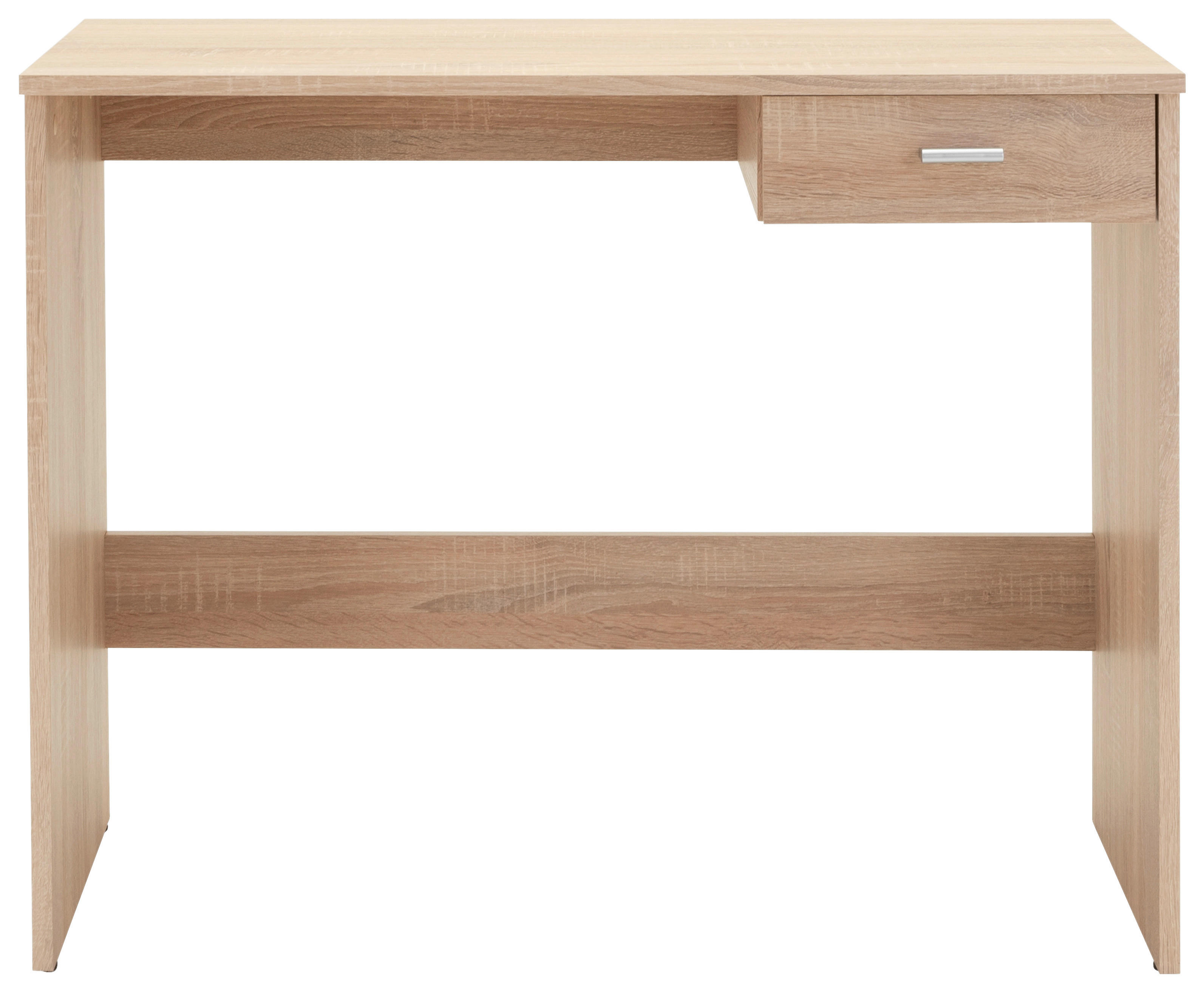 Schreibtisch Fritz Eiche Sonoma Nachbildung B/H/T: ca. 89x74x40 cm Fritz - Eiche/silber (89,00/74,00/40,00cm)