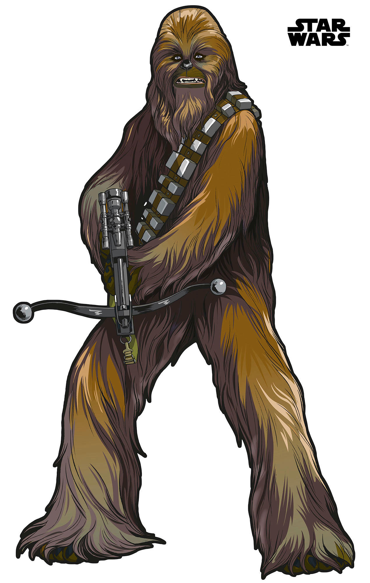 Disney Wandtattoo Star Wars Chewbacca Xxl Braun 127 x 200 cm 612421 günstig online kaufen