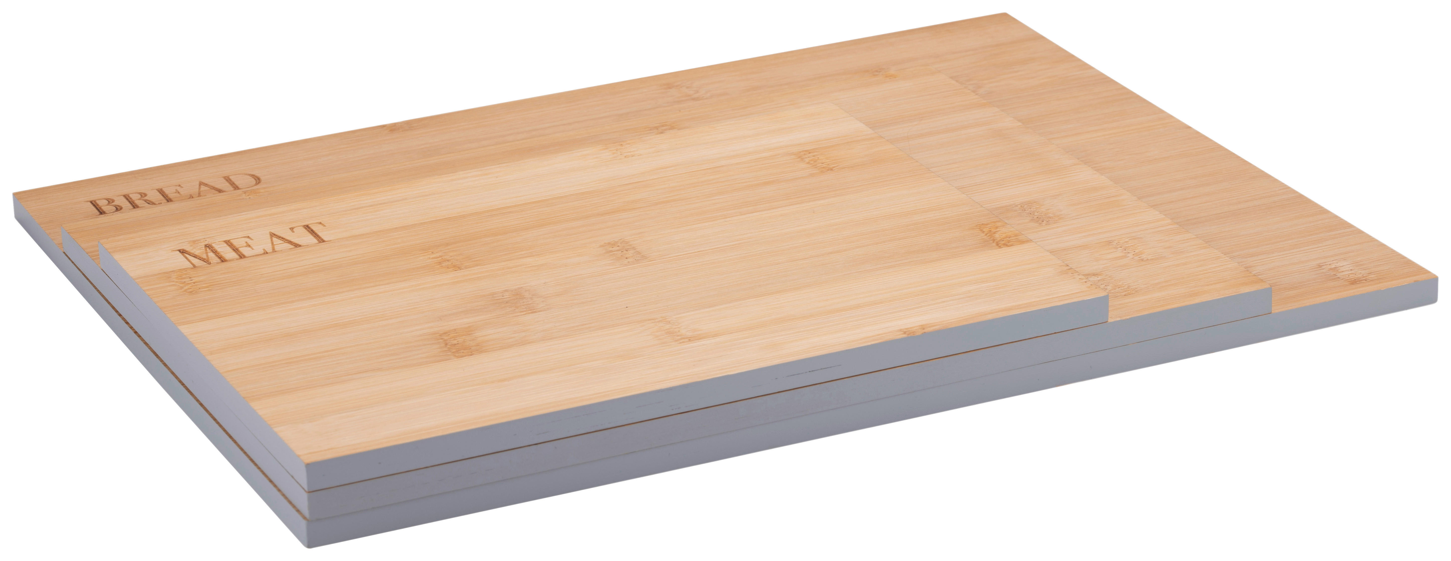 alpina Schneidbrett Schneidebretter_3erSet - grau (39,50/30,00/1,00cm) - Alpina