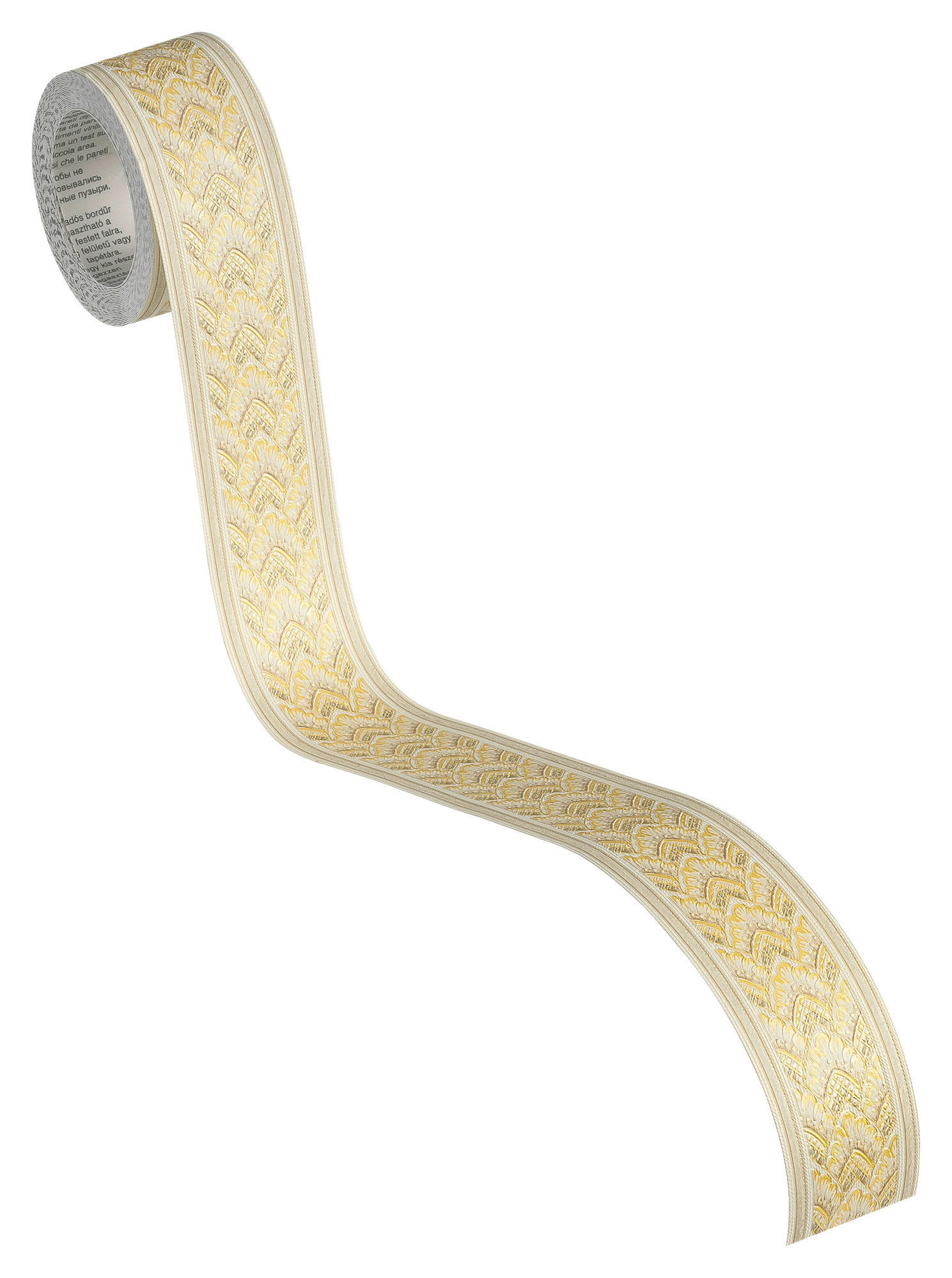 A.S.Création Bordüre gold weiß B/H/D: ca. 4x500x7 cm Bordüre_selbstklebend - gold/weiß (7,00/500,00cm) - A.S.Creation