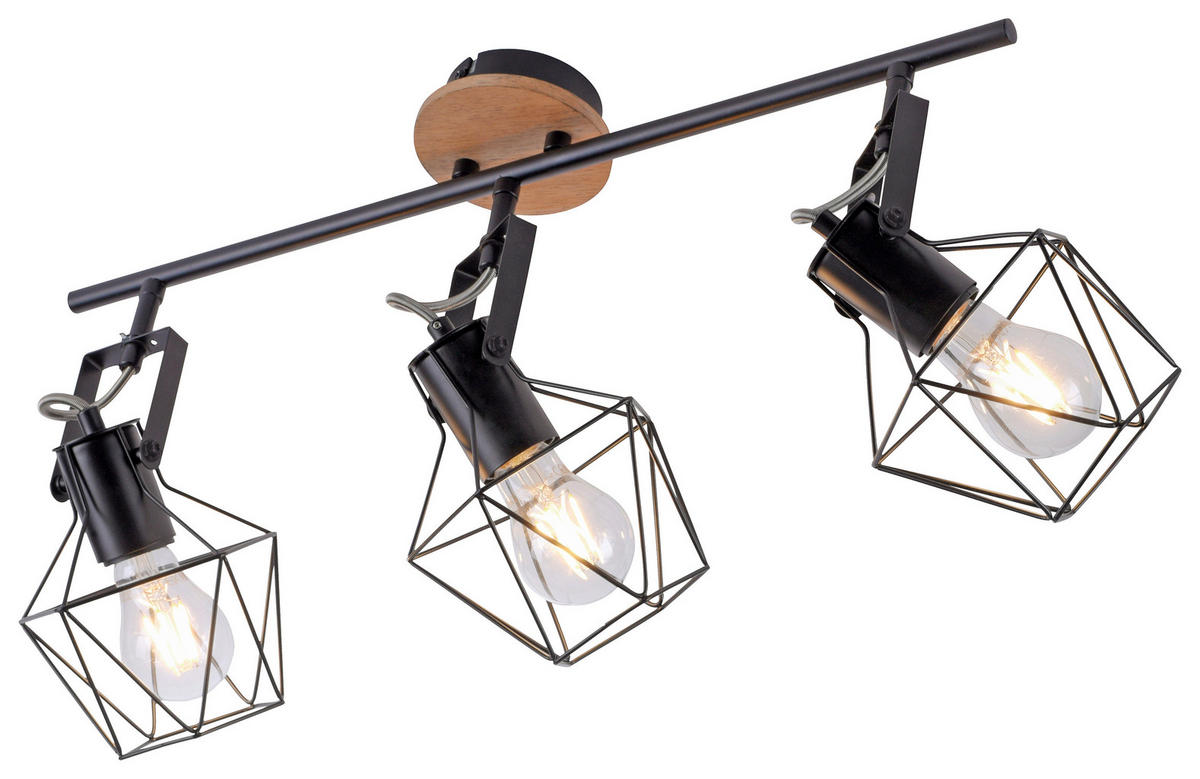 Just Light Spotbalken 15673-78 Eisen B/H/L: ca. 28x31x83 cm E27 3 Brennstellen Spotbalken_3flg.Jaro - (83,00/28,00/31,00cm) - Just Light
