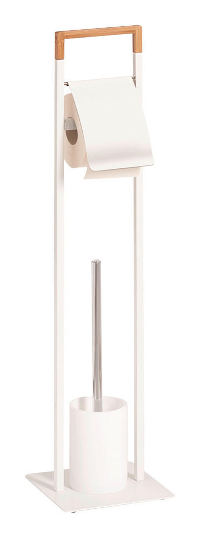 WC-Garnitur weiß Bambus WC-Garnitur - weiß (19,00/19,00/74,00cm) - Zeller