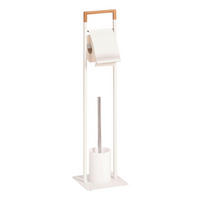 WC-Garnitur weiß Bambus WC-Garnitur - weiß (19,00/19,00/74,00cm) - Zeller