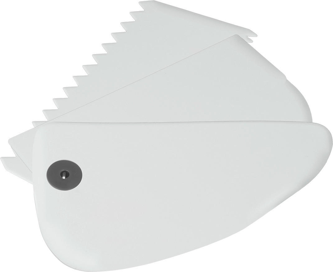 Haushaltshelfer weiß Kunststoff B/H/L: ca. 9,8x22,7x1,3 cm Teigspachtel_3erSet - weiß (1,30/9,80/22,70cm)