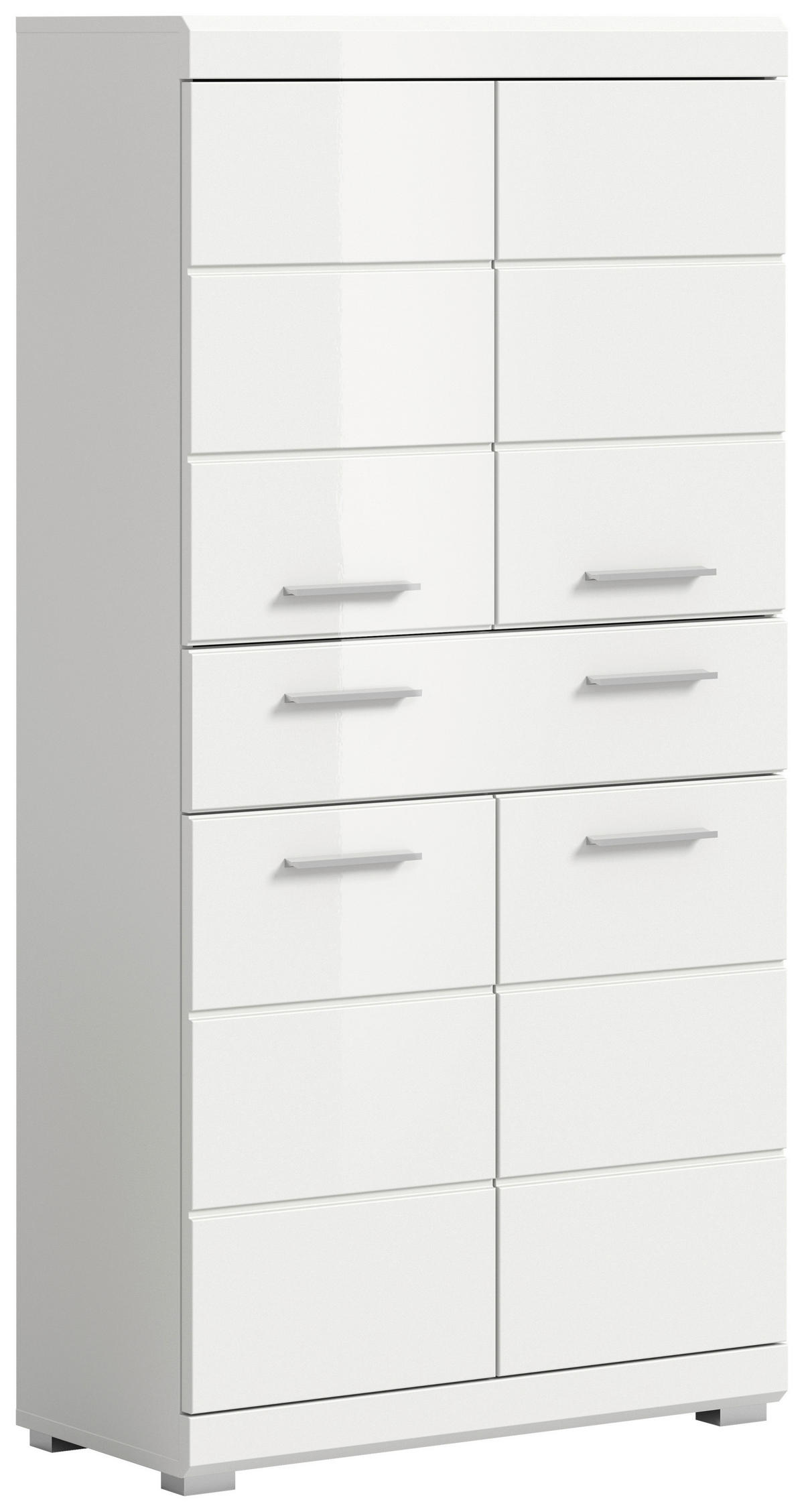 Badezimmer-Set Scout weiß weiß Hochglanz B/H/T: ca. 74x141x31 cm Scout - weiß (74,00/141,00/31,00cm) - xonox.home