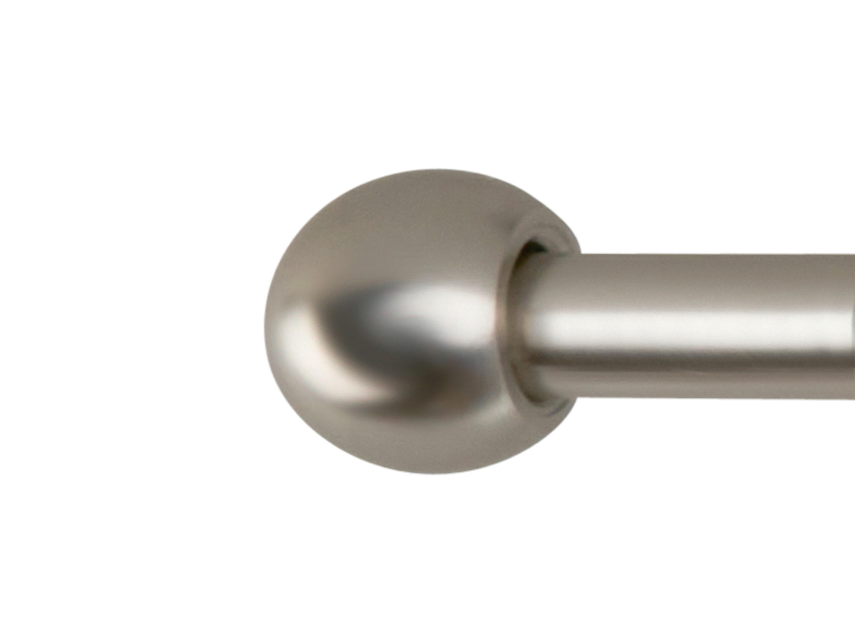 ondeco Stilgarnituren Edelstahloptik Metall L: ca. 400 cm ausziehbar von ca. 210 bis 400 cm 1.0 Läufe Teleskopgarnitur_2in1 - Edelstahloptik (400,00cm) - ondeco