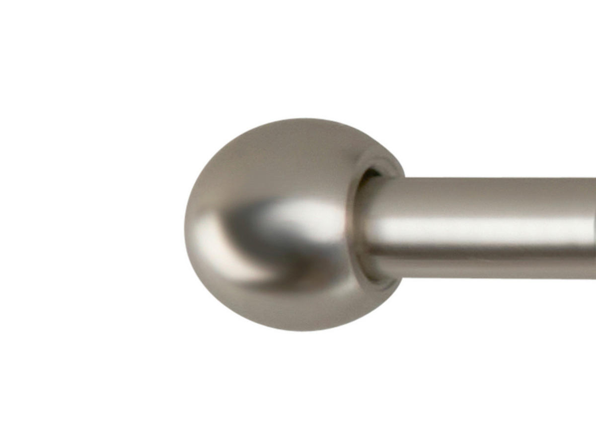 Stilgarnituren Edelstahloptik Metall L: ca. 400 cm ausziehbar von ca. 210 bis 400 cm 1.0 Läufe Teleskopgarnitur_2in1 - Edelstahloptik (400,00cm) - ondeco